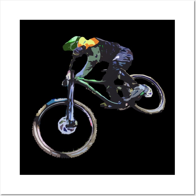 mtb downhill Wall Art by rickylabellevie